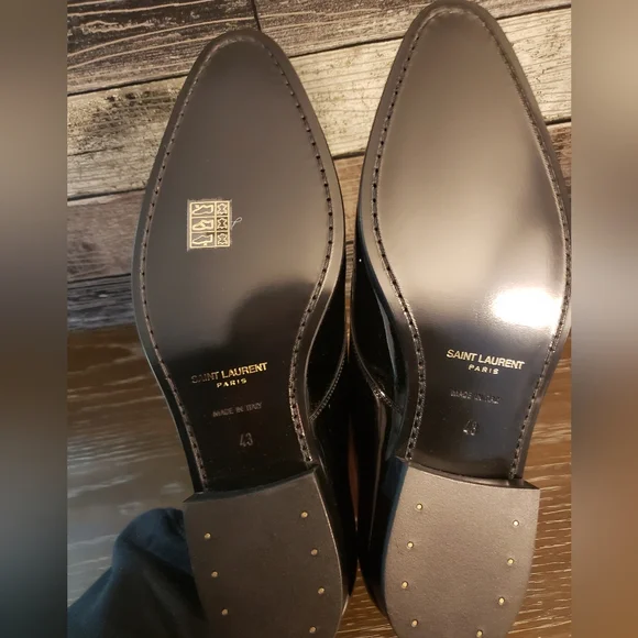 Saint Laurent patent  leather lace up shoe Size 43 **READ DETAILS - Picture 7 of 10